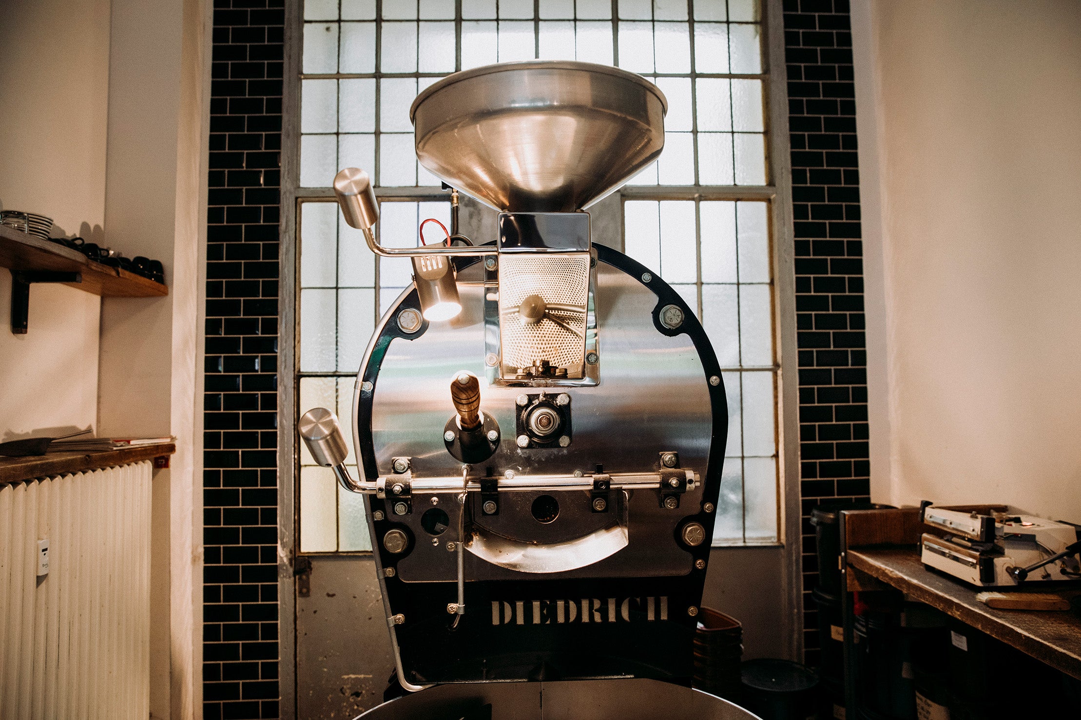 Diedrich Röster in der Kaffeebar Südstadt von ERNST Kaffeeroester
